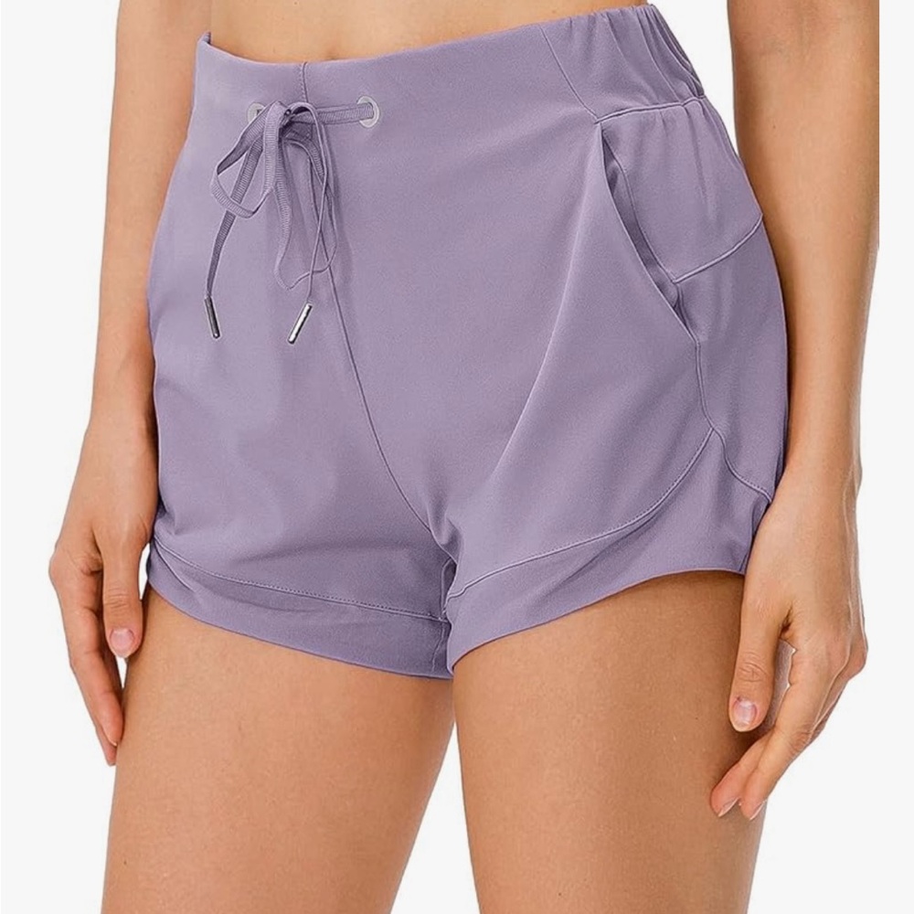 Purple women’s athletic shorts